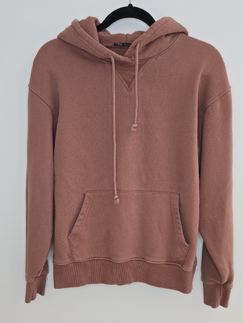 Zara Rose Brown Hooded Fleece Sweatshirt